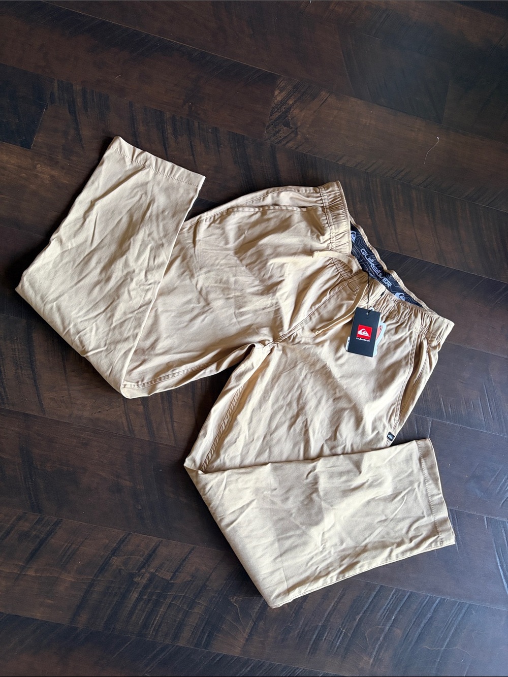 Quiksilver Men’s Tan Pull-On Chino Pants